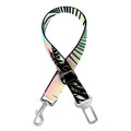 Pastel Palm Tree Pattern Print Dog Seat Belt