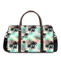 Pastel Palm Tree Pattern Print Duffel Bag