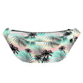 Pastel Palm Tree Pattern Print Fanny Pack