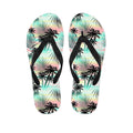 Pastel Palm Tree Pattern Print Flip Flops