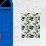 Pastel Palm Tree Pattern Print Garden Flag