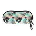 Pastel Palm Tree Pattern Print Glasses Case