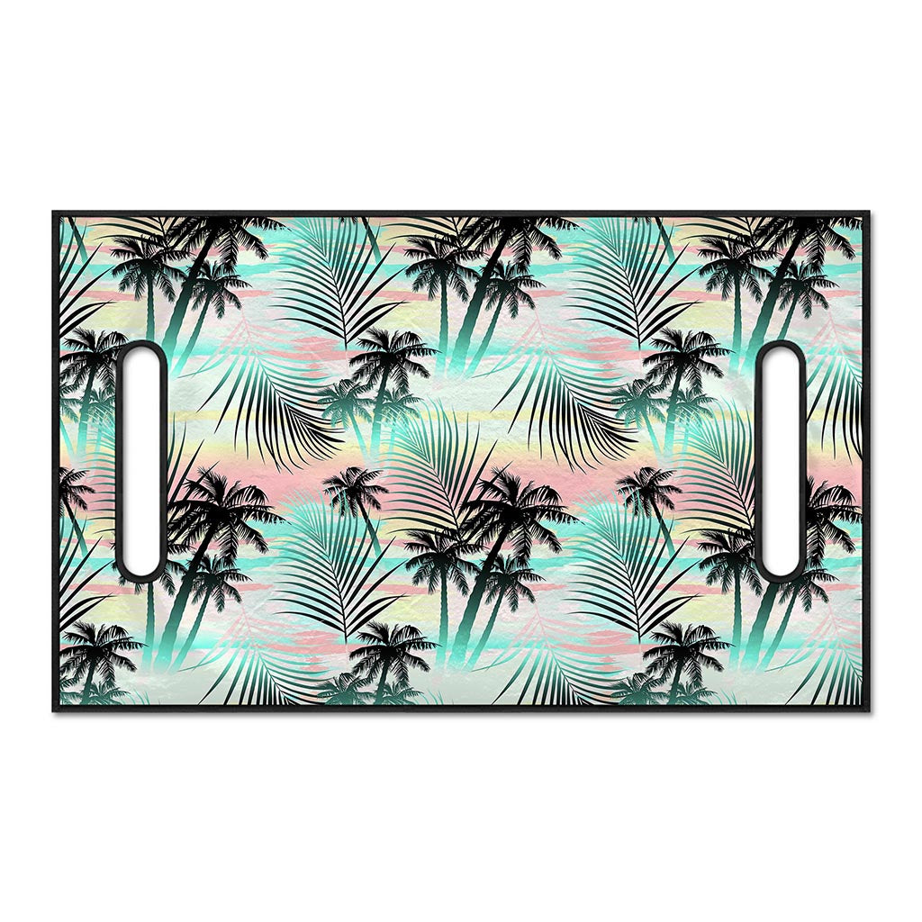 Pastel Palm Tree Pattern Print Golf Cart Seat Cover