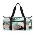 Pastel Palm Tree Pattern Print Gym Bag