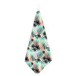 Pastel Palm Tree Pattern Print Hand Towel