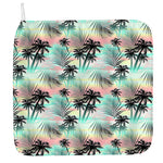 Pastel Palm Tree Pattern Print Hand Towel