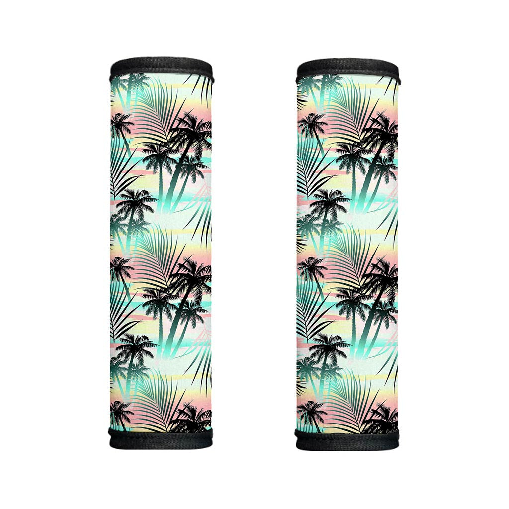 Pastel Palm Tree Pattern Print Handle Covers