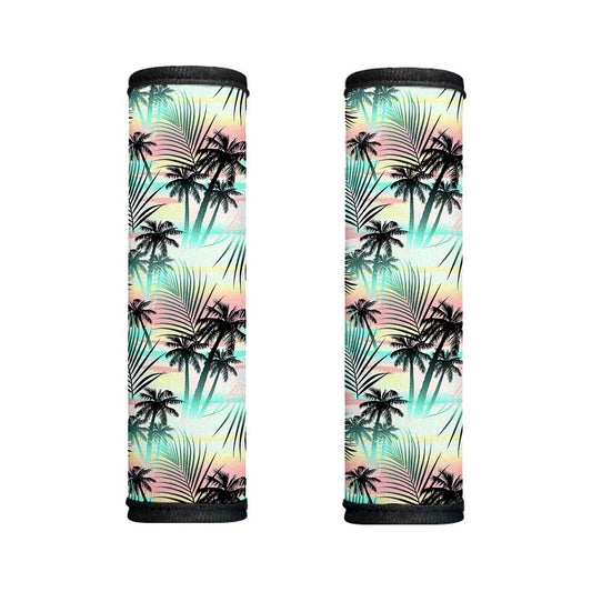 Pastel Palm Tree Pattern Print Handle Covers