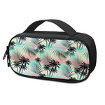 Pastel Palm Tree Pattern Print Insulin Cooler Travel Case