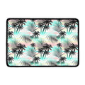 Pastel Palm Tree Pattern Print Kitchen Mat