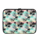 Pastel Palm Tree Pattern Print Laptop Sleeve