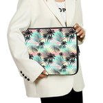 Pastel Palm Tree Pattern Print Laptop Sleeve
