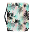 Pastel Palm Tree Pattern Print Leather Bible Cover