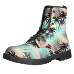 Pastel Palm Tree Pattern Print Backpack