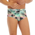 Pastel Palm Tree Pattern Print Men's Briefs