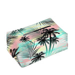 Pastel Palm Tree Pattern Print Rectangle Tissue Box Cover
