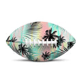 Pastel Palm Tree Pattern Print Rugby Ball