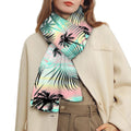 Pastel Palm Tree Pattern Print Scarf