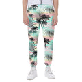 Pastel Palm Tree Pattern Print Joggers