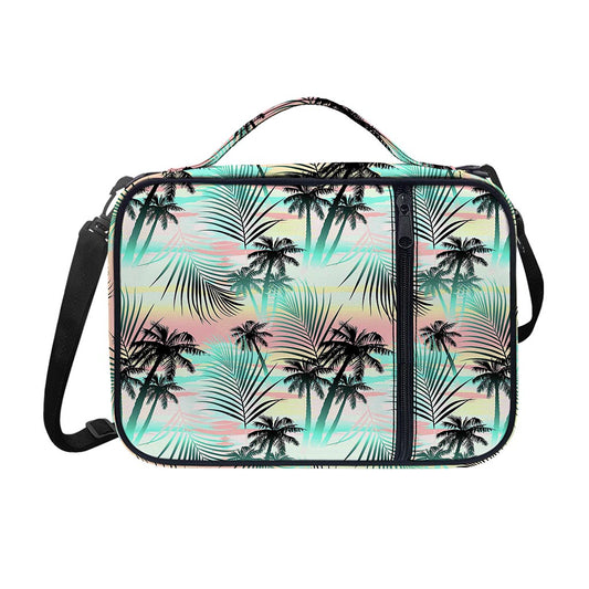 Pastel Palm Tree Pattern Print Shoulder Strap Bible Bag