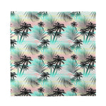 Pastel Palm Tree Pattern Print Silk Bandana