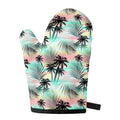 Pastel Palm Tree Pattern Print Single Oven Mitt