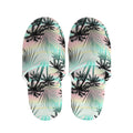 Pastel Palm Tree Pattern Print Slippers