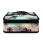 Pastel Palm Tree Pattern Print Small Lunch Bag