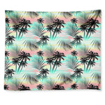 Pastel Palm Tree Pattern Print Tapestry