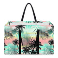 Pastel Palm Tree Pattern Print Utility Tote Bag