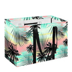 Pastel Palm Tree Pattern Print Utility Tote Bag