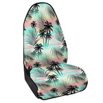 Pastel Palm Tree Pattern Print Waterproof Car Seat Cover