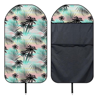 Pastel Palm Tree Pattern Print Waterproof Car Seat Cover