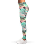 Pastel Palm Tree Pattern Print Women's Leggings