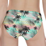 Pastel Palm Tree Pattern Print Women's Panties