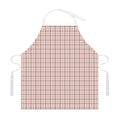 Pastel Pink And Black Tattersall Print Adjustable Apron
