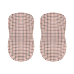 Pastel Pink And Black Tattersall Print Bar Stool Covers