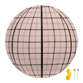 Pastel Pink And Black Tattersall Print Basketball