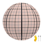 Pastel Pink And Black Tattersall Print Basketball