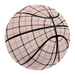 Pastel Pink And Black Tattersall Print Basketball