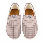 Pastel Pink And Black Tattersall Print Casual Shoes