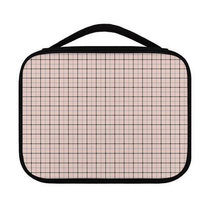 Pastel Pink And Black Tattersall Print Classic Bible Case