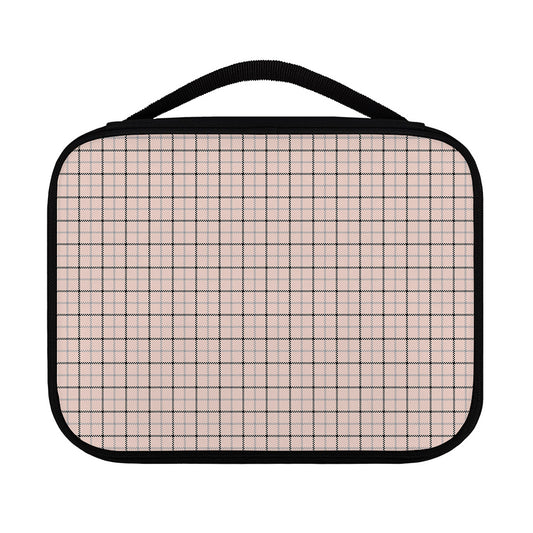 Pastel Pink And Black Tattersall Print Classic Bible Case