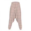 Pastel Pink And Black Tattersall Print Hammer Pants