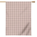 Pastel Pink And Black Tattersall Print House Flag