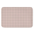 Pastel Pink And Black Tattersall Print Indoor Door Mat