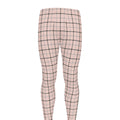 Pastel Pink And Black Tattersall Print Men's Leggings