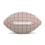 Pastel Pink And Black Tattersall Print Rugby Ball