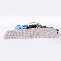 Pastel Pink And Black Tattersall Print Sports Towel