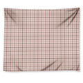 Pastel Pink And Black Tattersall Print Tapestry